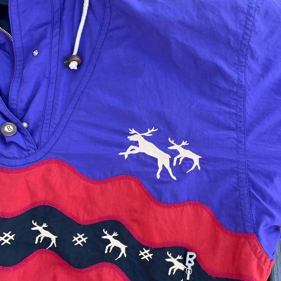 Vintage 90s Bogner Ski Jacket Goan Thylmann Pullover Kautokeino Men's Size L/XL? - Picture 3 of 11